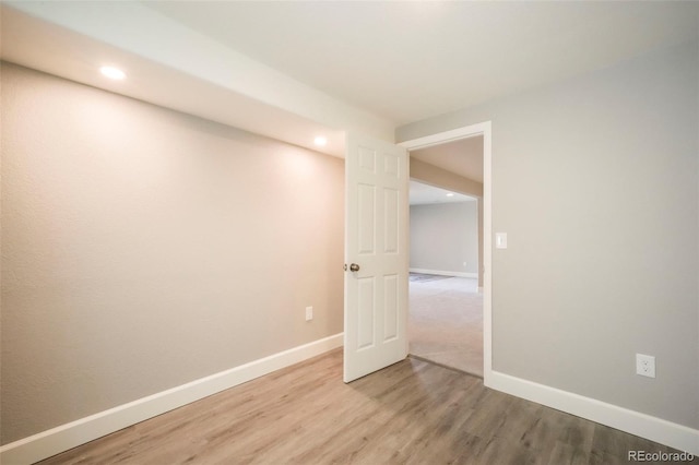 6362 Lythmore Grv, Colorado Springs, CO 80927 - empty room with light wood-type flooring, recessed lighting, and baseboards