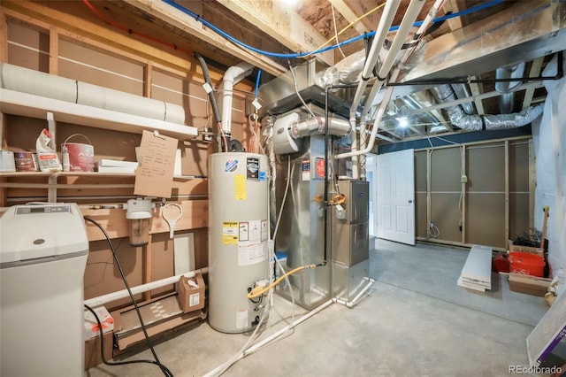 6362 Lythmore Grv, Colorado Springs, CO 80927 - utility room with water heater and heating unit