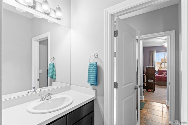 bathroom with vanity