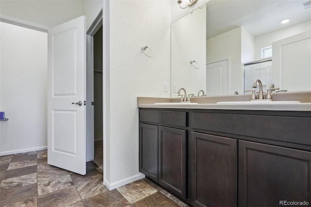 bathroom featuring vanity