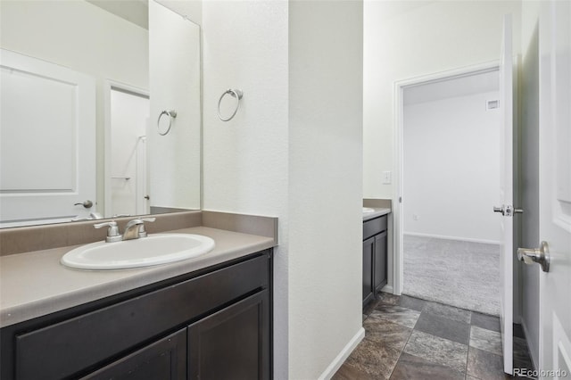 bathroom featuring vanity