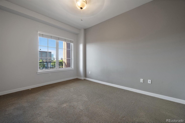 view of carpeted empty room