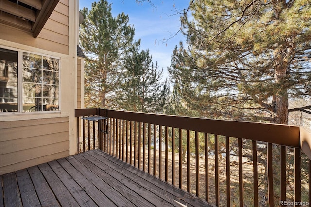 view of wooden terrace