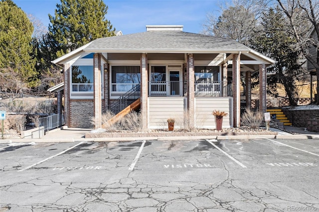 exterior space featuring a porch