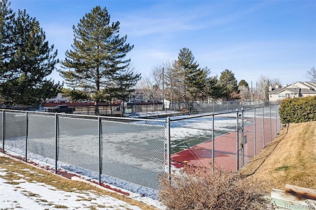 view of sport court