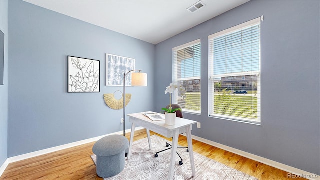 10016 Hough Pt, Parker, CO 80134 - office space featuring light wood-style flooring and baseboards