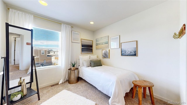 10016 Hough Pt, Parker, CO 80134 - bedroom featuring carpet flooring, baseboards, and recessed lighting
