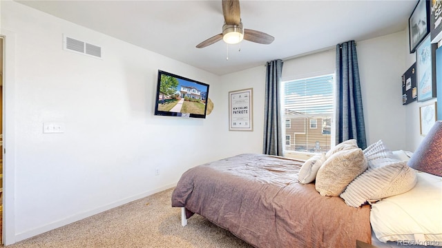 10016 Hough Pt, Parker, CO 80134 - carpeted bedroom with baseboards and ceiling fan
