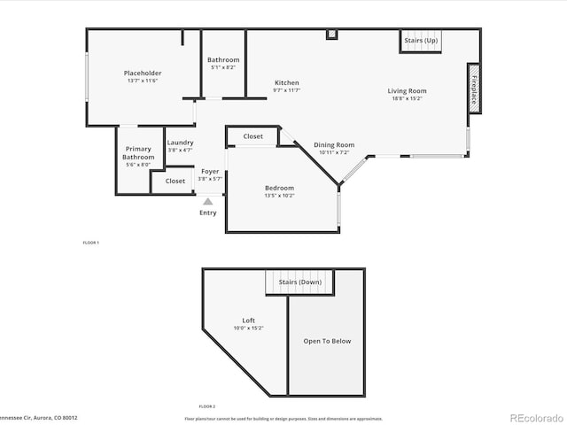 12403 E Tennessee Cir Unit E, Aurora, CO 80012 - view of room layout