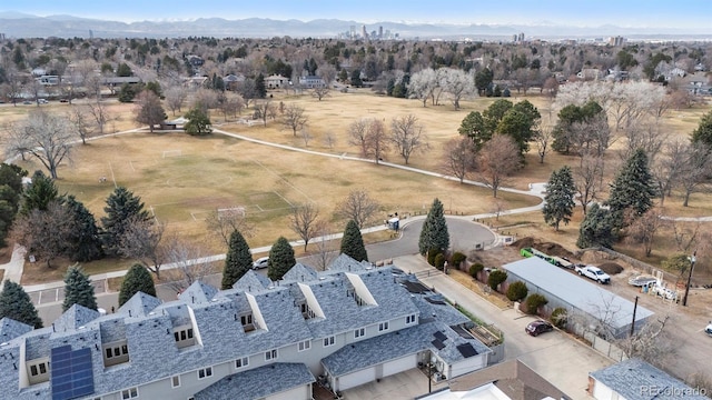 bird's eye view featuring a rural view