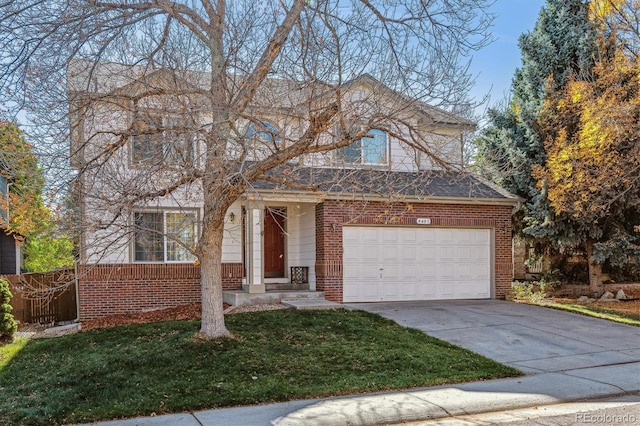 front facade featuring a garage