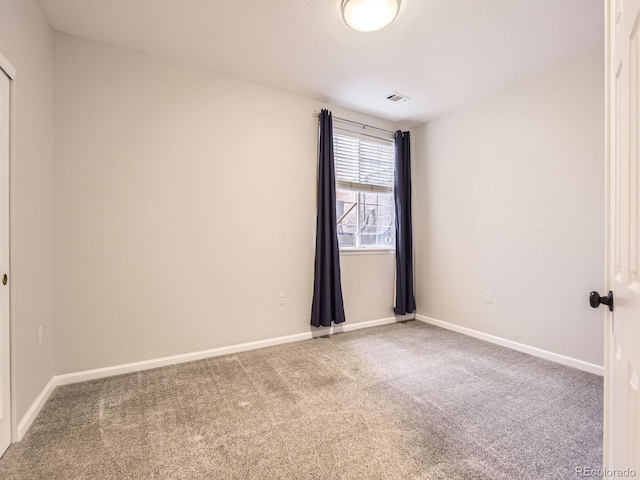 view of carpeted empty room