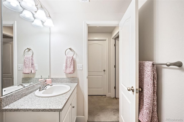 bathroom with vanity