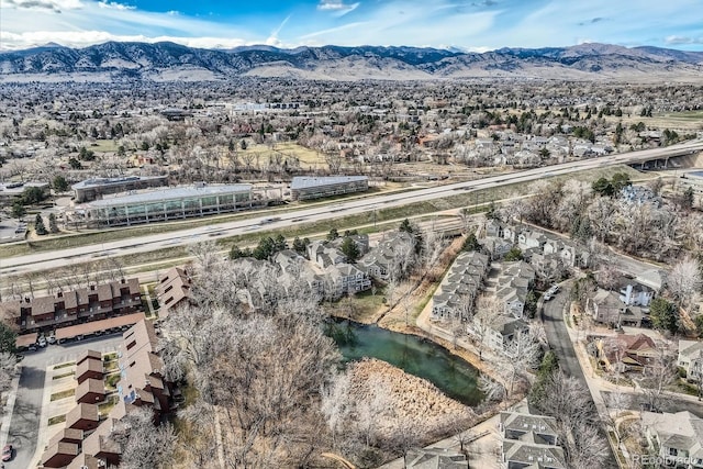 3228 47th, Boulder, CO 80301 - aerial perspective of suburban area with a water and mountain view