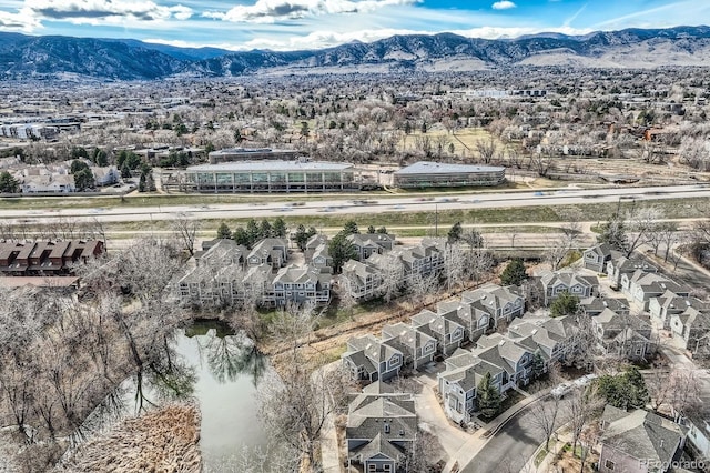 3228 47th, Boulder, CO 80301 - aerial view of residential area with a mountain backdrop