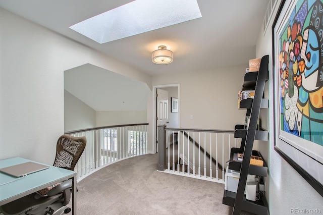 3228 47th, Boulder, CO 80301 - office area featuring a skylight and carpet floors