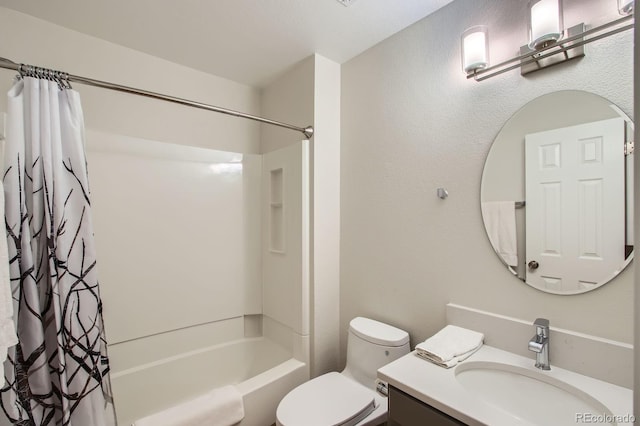 3228 47th, Boulder, CO 80301 - bathroom featuring shower / bath combo, vanity, and toilet