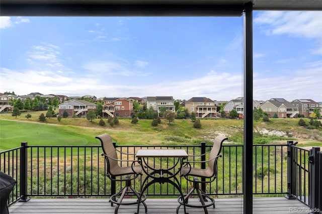 7965 S Vandriver Way, Aurora, CO 80016 - wooden deck with a residential view