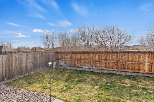 9840 Castor Dr, Colorado Springs, CO 80925 - view of yard with a fenced backyard