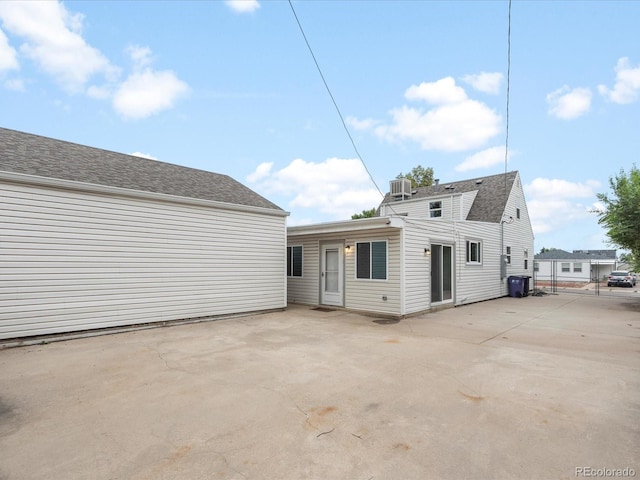 rear view of property with a patio area