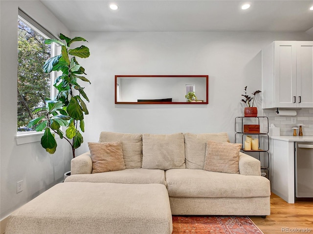 1303 Jersey St, Denver, CO 80220 - living area with light wood-type flooring and recessed lighting