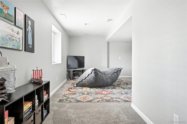 3543 Foxridge Trl, Highlands Ranch, CO 80126 - sitting room featuring carpet and baseboards