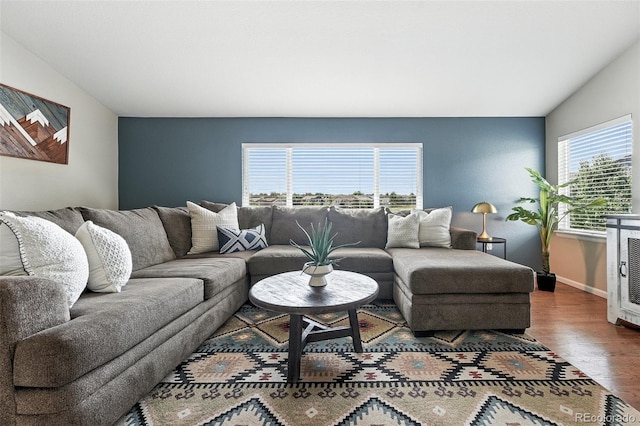 3543 Foxridge Trl, Highlands Ranch, CO 80126 - living room with wood finished floors and baseboards