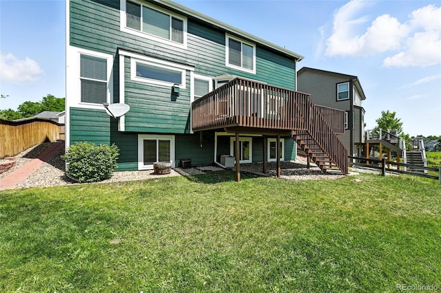 3543 Foxridge Trl, Highlands Ranch, CO 80126 - back of house featuring stairway and a deck