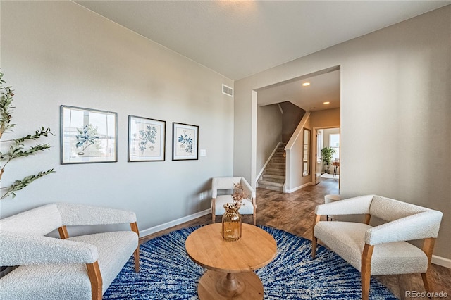 638 W 175th Ave, Broomfield, CO 80023 - living area with stairway, wood finished floors, and recessed lighting
