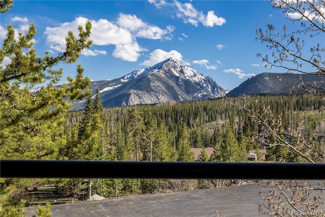 91200 Ryan Gulch Rd Unit 91222, Silverthorne, CO 80498 - view of mountain background featuring a heavily wooded area