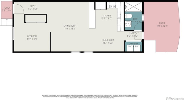 2530 Kensing Ct, Denver, CO 80211 - view of floor plan / room layout