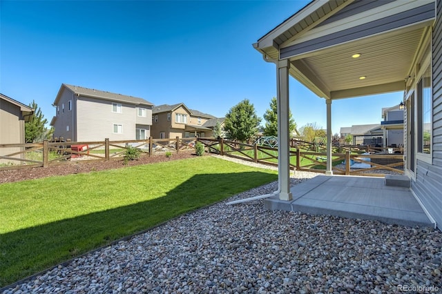 6689 Backcountry Loop, Colorado Springs, CO 80927 - fenced backyard with a residential view