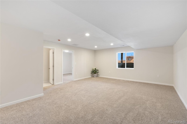 view of carpeted empty room