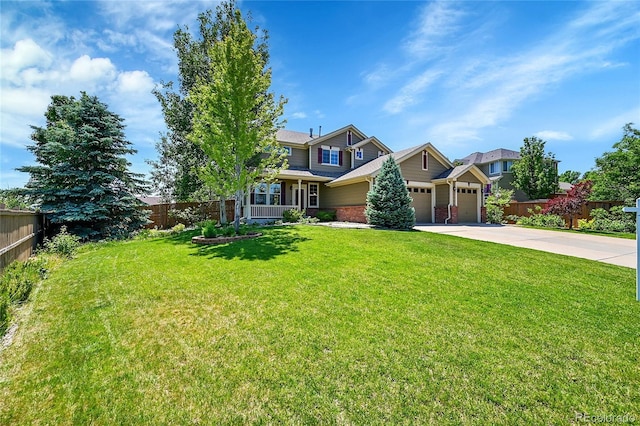 16500 Hitching Post Cir, Parker, CO 80134 - view of front of home featuring concrete driveway, a garage, and brick siding