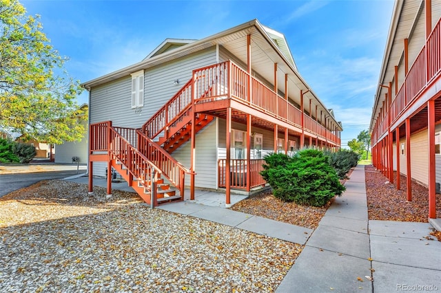 exterior space with a wooden deck