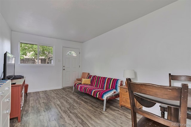 2955 N Gilpin St, Denver, CO 80205 - sitting room with wood finished floors and baseboards