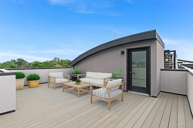1284 Tennyson St Unit 1, Denver, CO 80204 - deck featuring outdoor lounge area