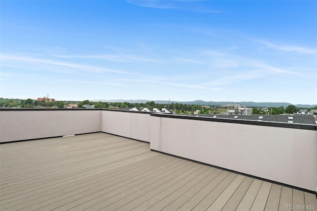 1284 Tennyson St Unit 1, Denver, CO 80204 - wooden terrace featuring a mountain view