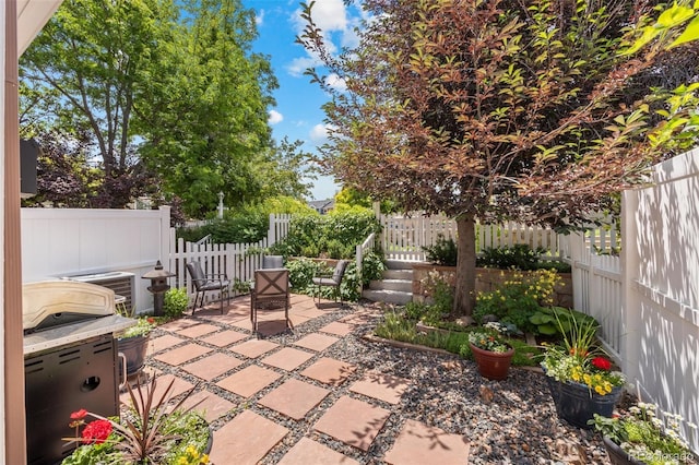 2528 Concord Cir, Lafayette, CO 80026 - fenced backyard featuring a patio and area for grilling