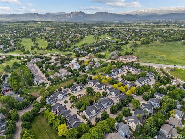 2528 Concord Cir, Lafayette, CO 80026 - aerial view of residential area with a mountainous background
