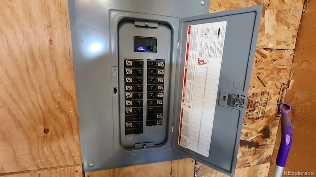 utility room featuring electric panel