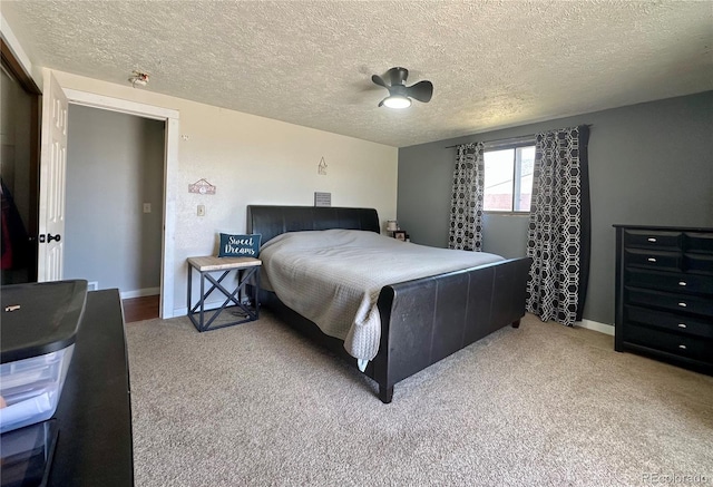 98 Baylor Dr, Buena Vista, CO 81211 - carpeted bedroom with baseboards and a textured ceiling