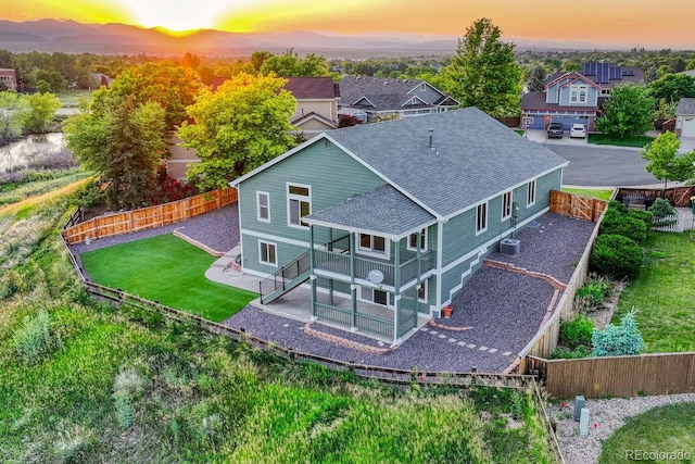 1838 Mountain Daisy Ct, Highlands Ranch, CO 80129 - aerial view at dusk of a residential view