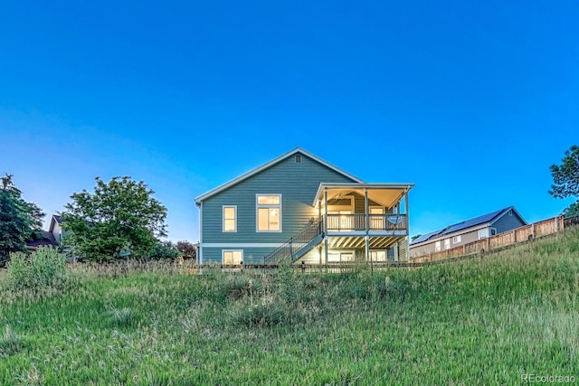 1838 Mountain Daisy Ct, Highlands Ranch, CO 80129 - view of rear view of house