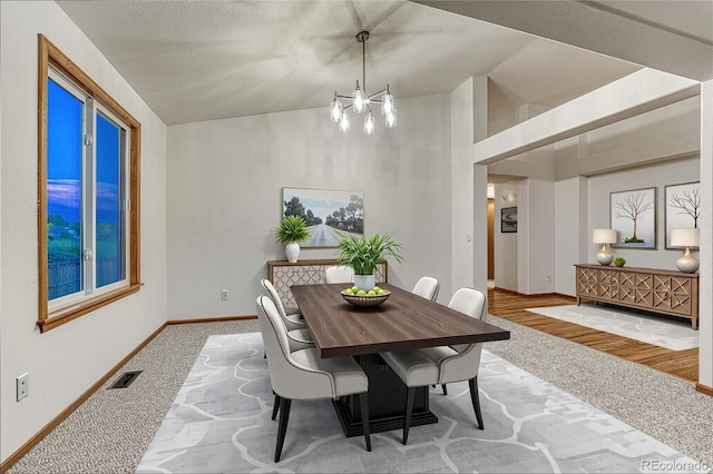 1838 Mountain Daisy Ct, Highlands Ranch, CO 80129 - dining room featuring carpet floors and lofted ceiling