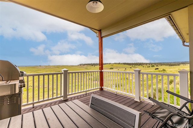 19500 Wedemeyer Rd, Kiowa, CO 80117 - wooden deck with a view of countryside
