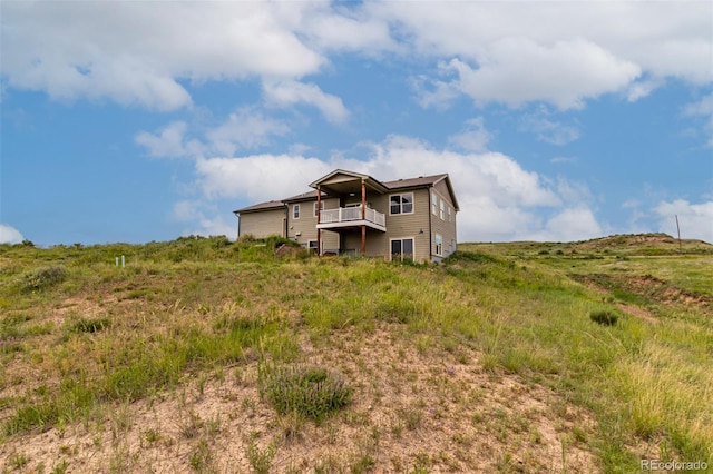 19500 Wedemeyer Rd, Kiowa, CO 80117 - back of house featuring a balcony