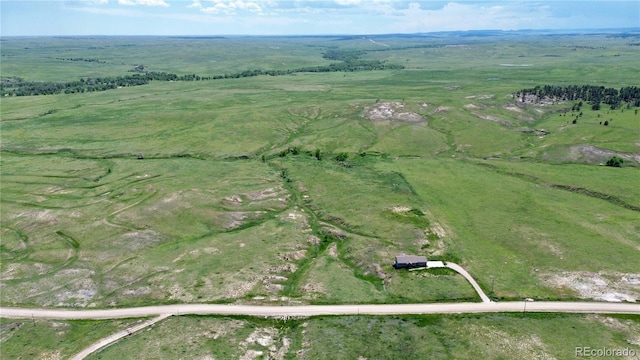 19500 Wedemeyer Rd, Kiowa, CO 80117 - aerial view of property's location with rural landscape