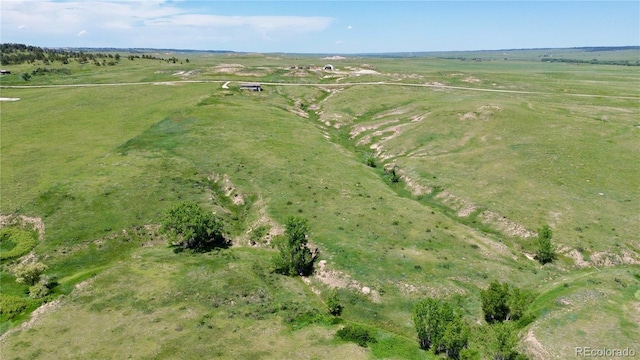 19500 Wedemeyer Rd, Kiowa, CO 80117 - aerial view of property and surrounding area featuring rural landscape