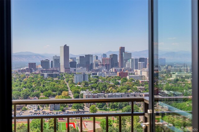 view of city with a mountain view